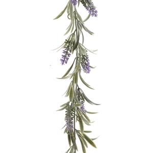 Decoris Lavendel kunsttak kunstplanten slinger 180 cm -