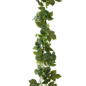 Everlands Planten slinger - wijnstok - kunstplant - groen - 175 cm -
