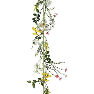 Shoppartners Planten slinger - kunstplant - geel - 180 cm -