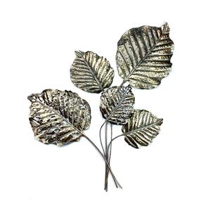 Countrylifestyle Wanddecoratie shimmer gold bladeren