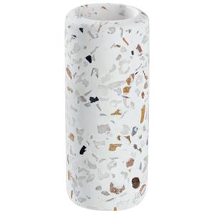 Theelichthalter Adaja; 12.8 cm (H); wit/bruin/grijs