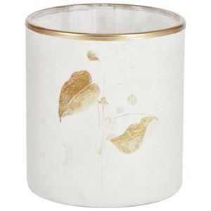 Theelichthouder Berat; 8x9 cm (ØxH); beige; 2 stuk / verpakking