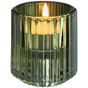 Theelicht/kandelaar Anniki; 5.5x6 cm (ØxH); groen; 6 stuk / verpakking