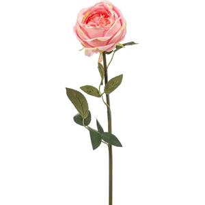 Emerald Kunstbloem roos Joelle - lichtroze - 65 cm - decoratie bloemen -