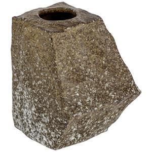 Vaas Dilja; 9.2x11.5 cm (BxH); donkerbruin