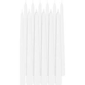 Trend Candles Dinerkaarsen - 24x - wit - 13 branduren - 30 cm -