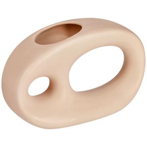 Vaas Delio; 21.5x7.5x14.7 cm (LxBxH); beige; organisch
