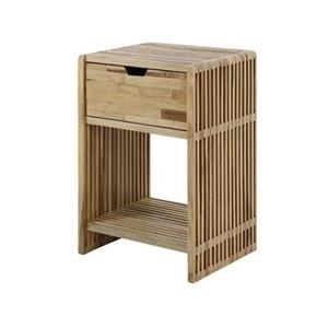 Giga Meubel  Nachtkastje Verweerd Teakhout - 1 Lade - 40x30x55cm
