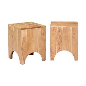 Sweeek  Acacia houten bijzettafel, nachtkastje