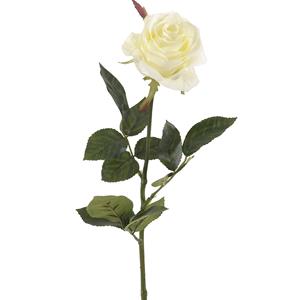 Emerald Kunstbloem roos Simone - wit - 73 cm - decoratie bloemen -
