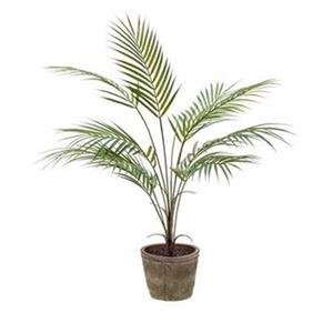 Merkloos Kantoor kunstplant palmboom 70 cm groen in pot -