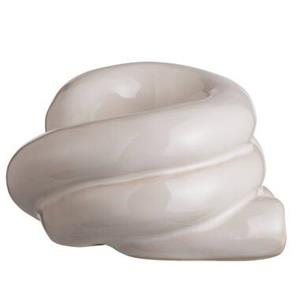 Leen Bakker Waxinelichthouder Fleurie - off-white - 7,3x10,5x12,5 cm
