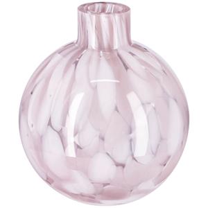 Vaas Fria; 10x11.3 cm (ØxH); rosa/wit; 2 stuk / verpakking