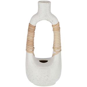 Vaas Hana; 11.2x10.4x26 cm (LxBxH); beige/naturel