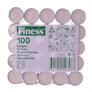 Duni  Finess Theelichten wit, Ø 3,9 cm - 100 stuks
