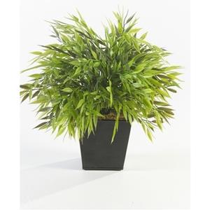Bellatio flowers & plants Kunstplant Bamboe Bambuseae - 25x - groen - 25 cm - in pot -