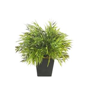 Merkloos Kunstplant Bamboe Bambuseae - groen - 25 cm - in pot -