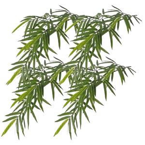 Merkloos Kunstplant bamboe - 4x - groen - UV bestendig - 82 cm -
