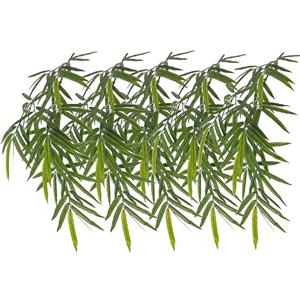 Merkloos Kunstplant bamboe - 5x - groen - UV bestendig - 82 cm -