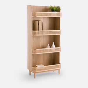 LA REDOUTE INTERIEURS Wandrek boekenkast in rietwerk, Laora