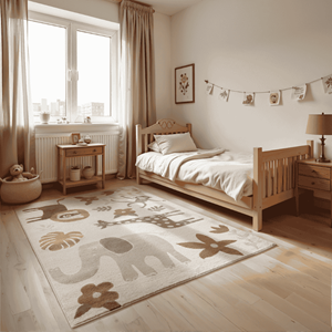 HANSE Home Kindervloerkleed Animal Safari Speeltapijt, stevig, kinderkamer, kortpolig, speelondergrond