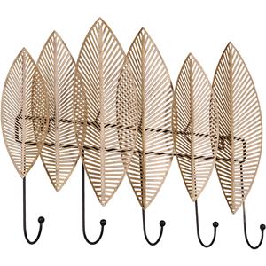 BES LED Kapstok - Trion Blada - Hangkapstok met Haken - Home - Goud - Metaal