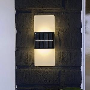 STAR TRADING LED buiten wandlamp Wally, 20x8 cm wit mat CCT
