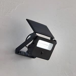 LINDBY LED wandlamp Rikard, zwart, roestvrij staal