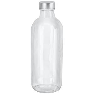 Pasabahçe Fles Iconic; 540ml, 7.3x20.2 cm (ØxH); transparant/zilver; 6 stuk / verpakking