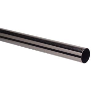 DecoMode Gordijnroede Zwart Nikkel 200cm 28mm