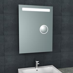 Wiesbaden Tigris Badkamerspiegel met LED - ScheerSpiegel - Rechthoek - 60x80cm
