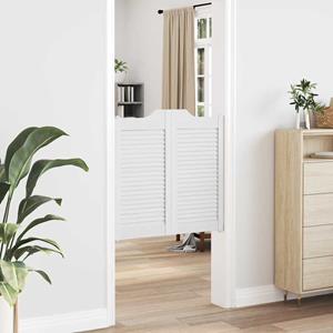 vidaXL Draaideuren louvredesign 1-paar 80x80 cm wit