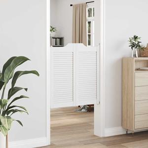 vidaXL Draaideuren louvredesign 1-paar 90x80 cm wit