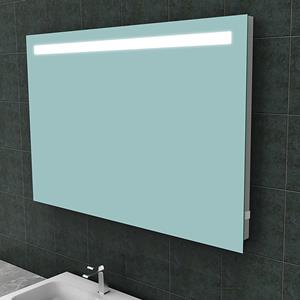 Wiesbaden Tigris Badkamerspiegel met LED - Stopcontact - Rechthoek - 120x80cm