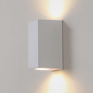 PRIOS Irfan buitenwandlamp hoekig wit 15,5 cm