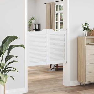 vidaXL Draaideuren louvre design 2 paar 80x100 cm wit