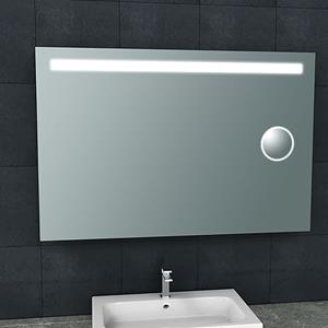 Wiesbaden Tigris Badkamerspiegel met LED - ScheerSpiegel - Rechthoek - 120x80cm