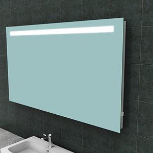 Wiesbaden Tigris Badkamerspiegel met LED - Stopcontact - Rechthoek - 140x80cm