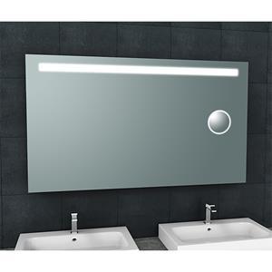 Wiesbaden Tigris Badkamerspiegel met LED - ScheerSpiegel - Rechthoek - 140x80cm