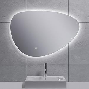 Wiesbaden Uovo Badkamerspiegel met LED - Dimbaar - Spiegelverwarming - Ovaal - 80cm