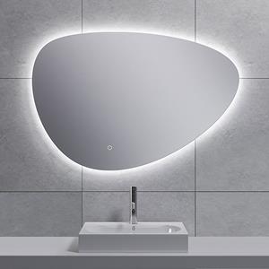 Wiesbaden Uovo Badkamerspiegel met LED - Dimbaar - Spiegelverwarming - Ovaal - 90cm