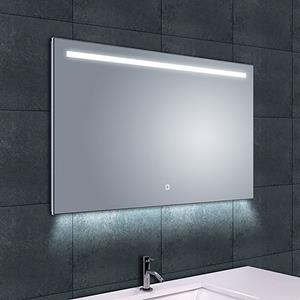 Wiesbaden Ambi One Badkamerspiegel met LED - Dimbaar - Spiegelverwarming - Rechthoek - 100x60cm