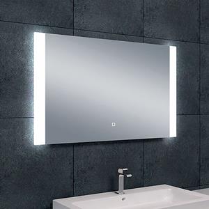 Wiesbaden Sunny Badkamerspiegel met LED - Dimbaar - Spiegelverwarming - Rechthoek - 100x60cm