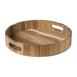 Xenos Dienblad acacia - naturel - ø30 cm