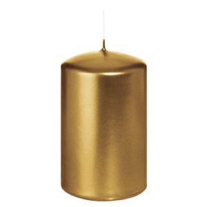 Wiedemann Cilinderkaars/stompkaars - metallic goud - 6 x 8 cm - 29 branduren -
