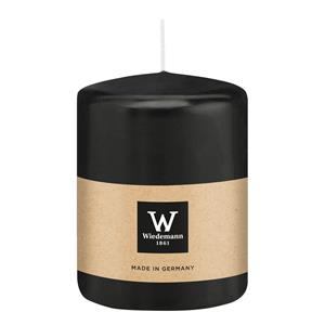 Wiedemann Cilinderkaars/stompkaars - zwart - 6 x 8 cm - 29 branduren -
