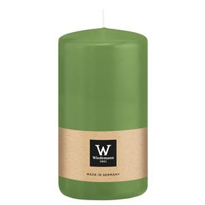 Wiedemann Cilinderkaars/stompkaars - lichtgroen - 12 x 6 cm - 33 branduren -