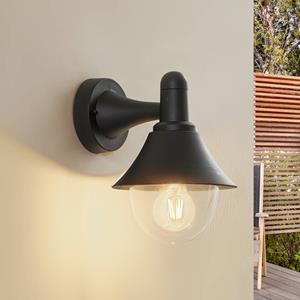 LINDBY Keicy buitenwandlamp, zwart, kunststof, IP44