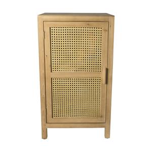 Xenos Webbing nachtkastje Bandung - naturel - 80.5x45x40 cm