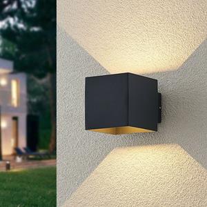 LINDBY LED buiten wandlamp Esani, antraciet, omhoog/omlaag, IP54